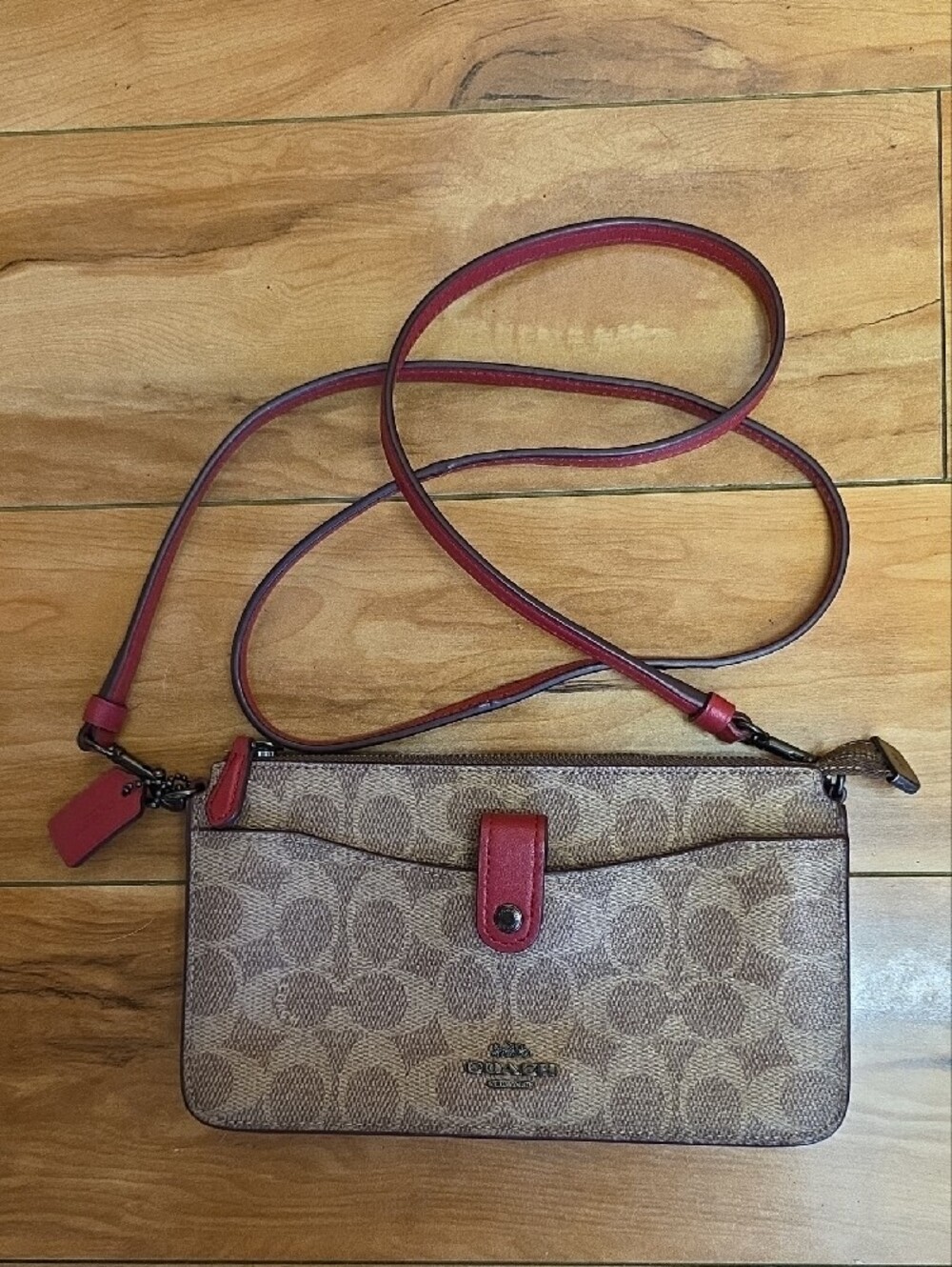 Coach Noa Pop-Up Messenger Bag Signature Canvas Crossbody Style 37458